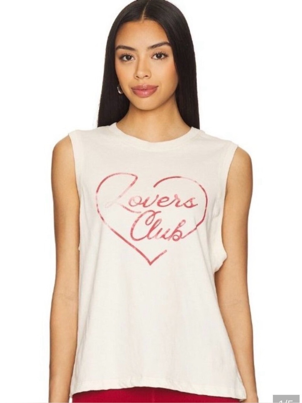 Spiritual Gangster “Lovers Club" Cream Tank